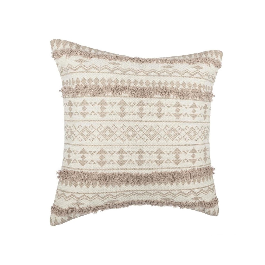 Funda Cojin Etnik 40x40cm en dormitorio escandinavo - Atmosphera Francia