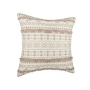 Funda Cojin Etnik 40x40cm en dormitorio escandinavo - Atmosphera Francia
