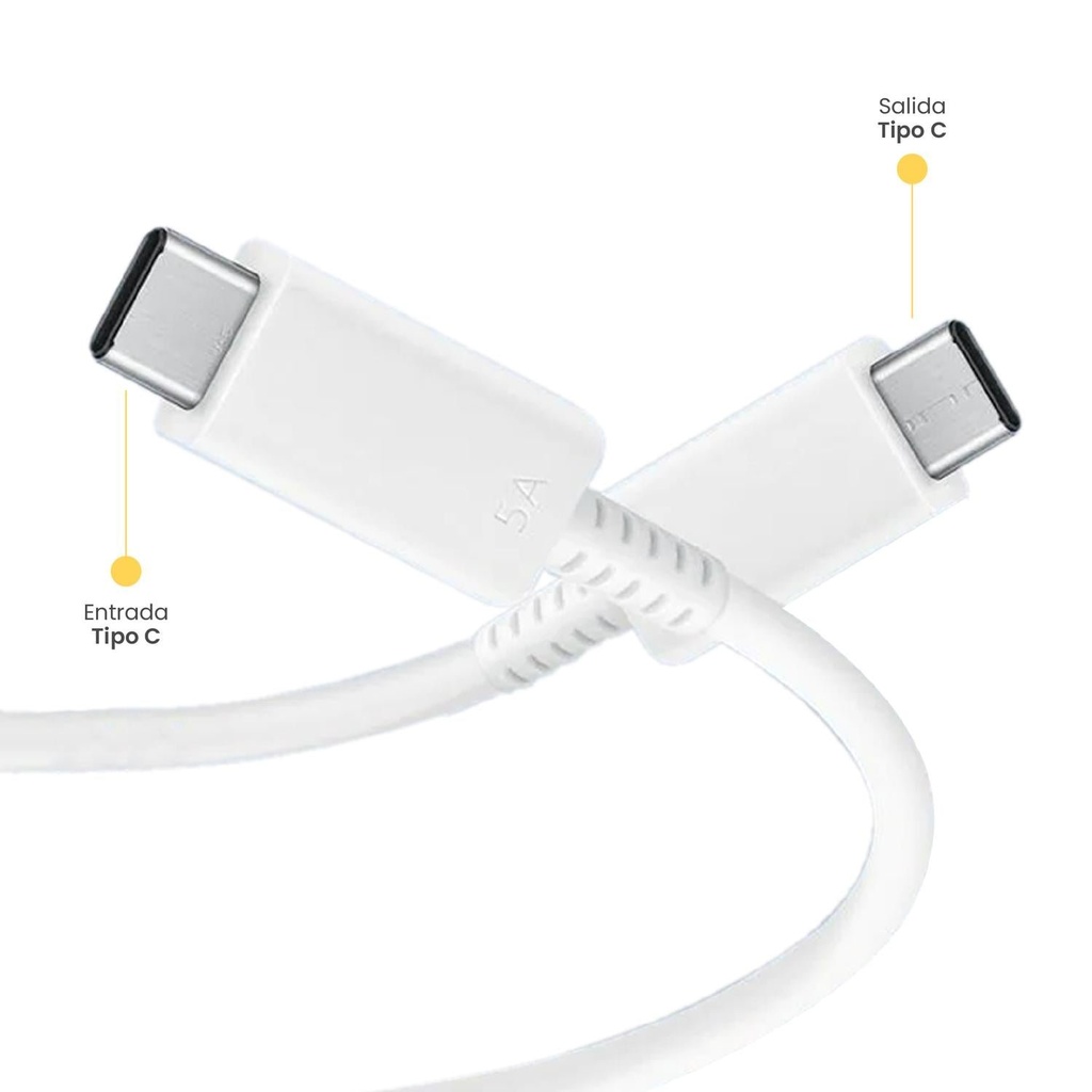 Cable De Carga Rápida USB-C 100W 5A 1Mt LEVO 1
