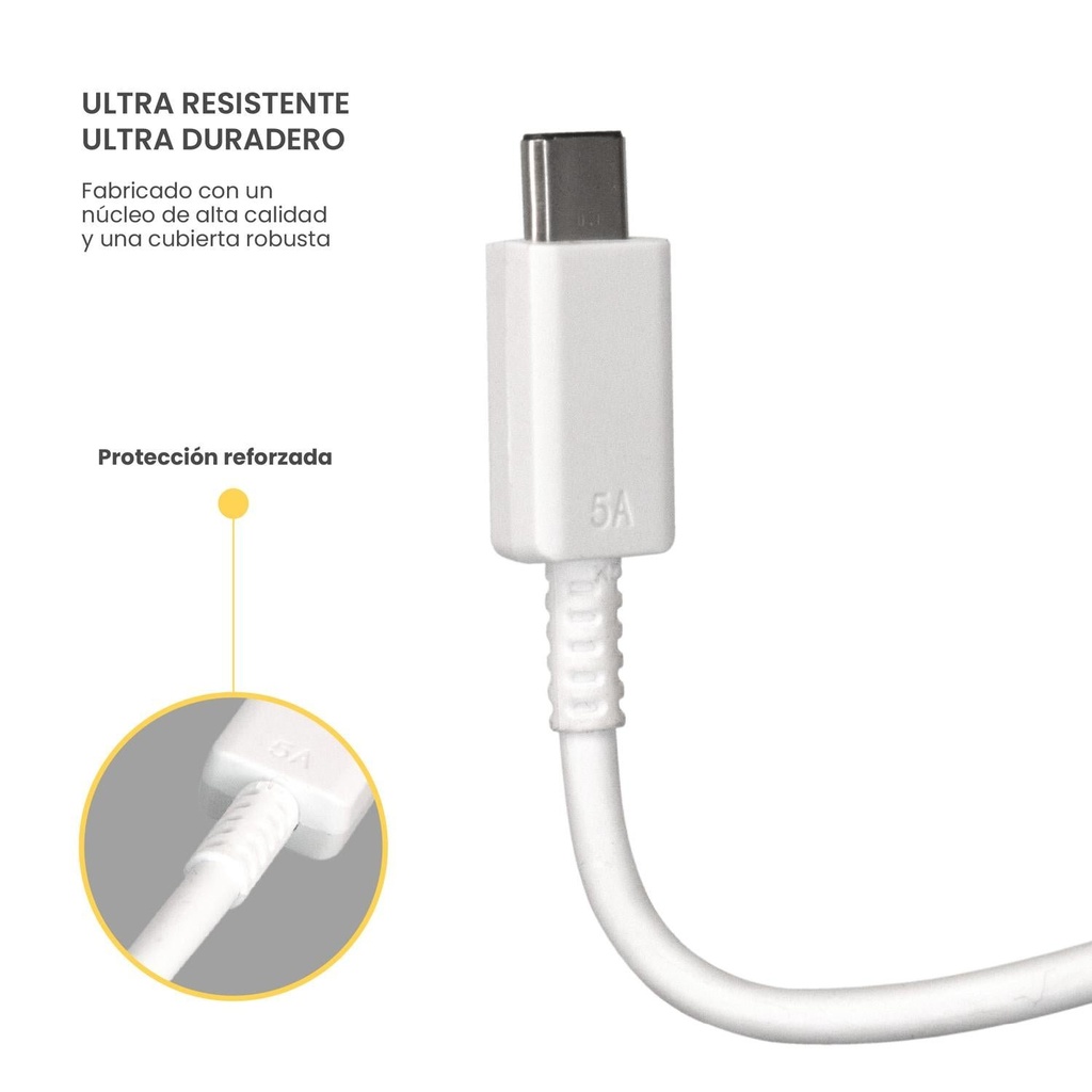 Cable De Carga Rápida USB-C 100W 5A 1Mt LEVO 3
