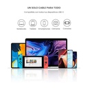 Cable De Carga Rápida USB-C 100W 5A 1Mt LEVO 6