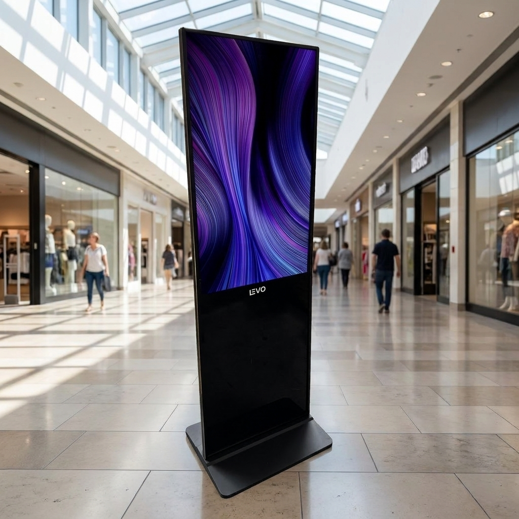 Tótem LEVO en un centro comercial