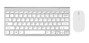 Kit Teclado y Mouse Inalámbrico Blanco - coworking