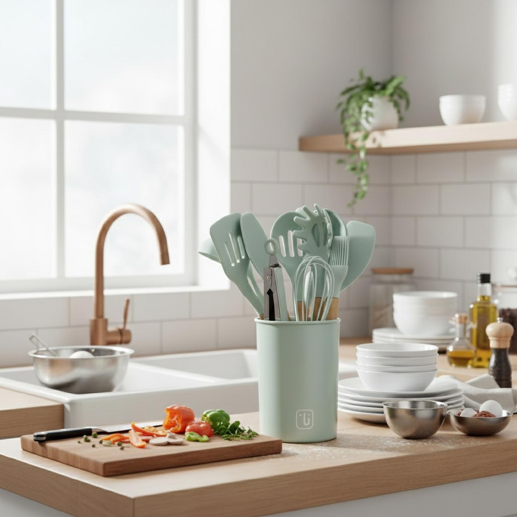 Batería Cocina Oxford + Set 12 Utensilios Calipso Simplit 6