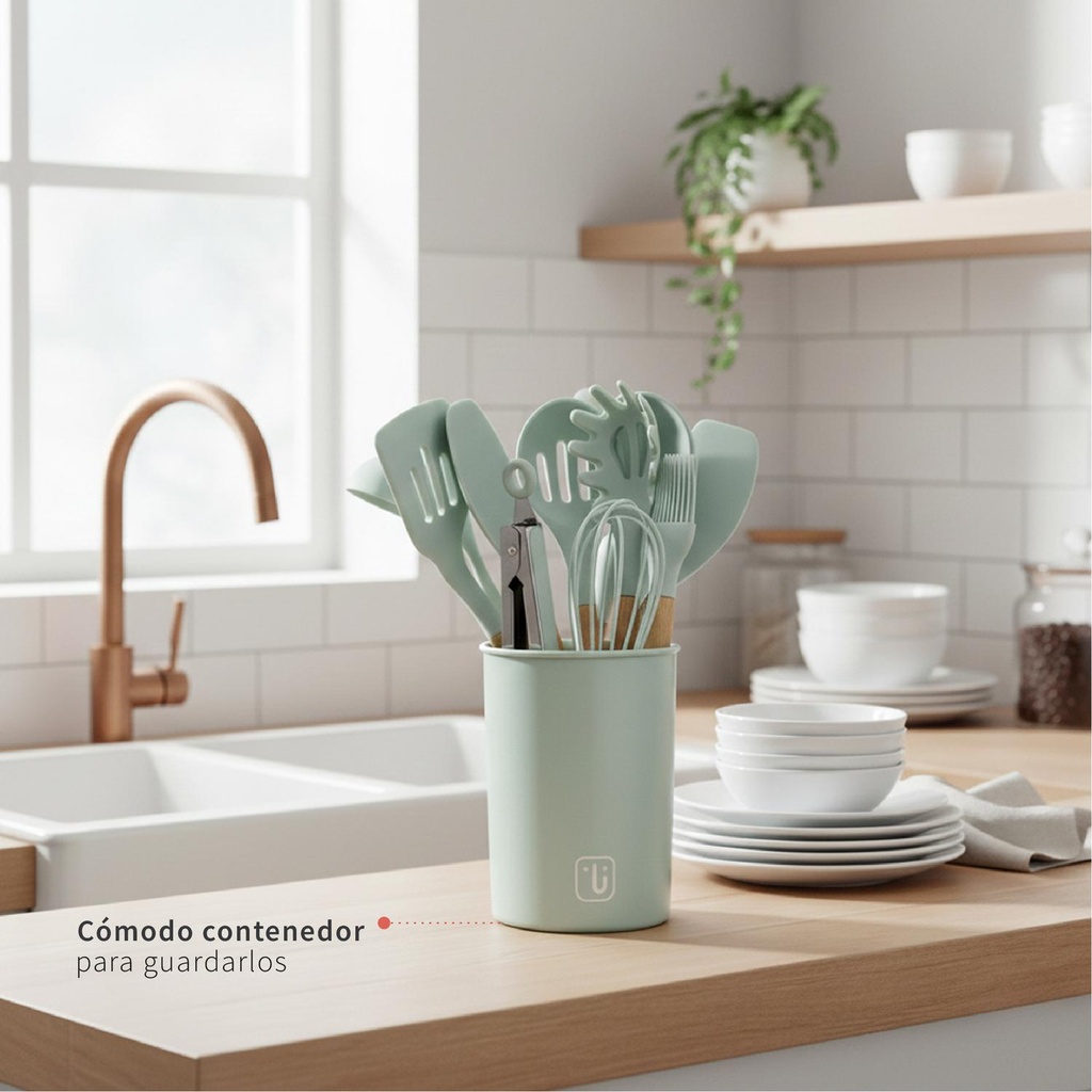 Batería Cocina Oxford + Set 12 Utensilios Calipso Simplit 8