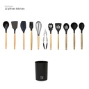 Batería Cocina Oxford + Set 12 Utensilios Negro Simplit 7