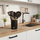 Batería Cocina Oxford + Set 12 Utensilios Negro Simplit 8