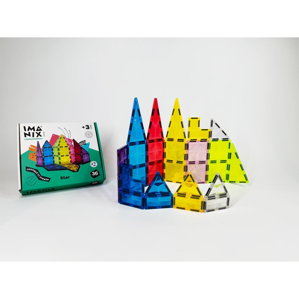 Imanix Juego 36 Piezas Magnéticas Star 2