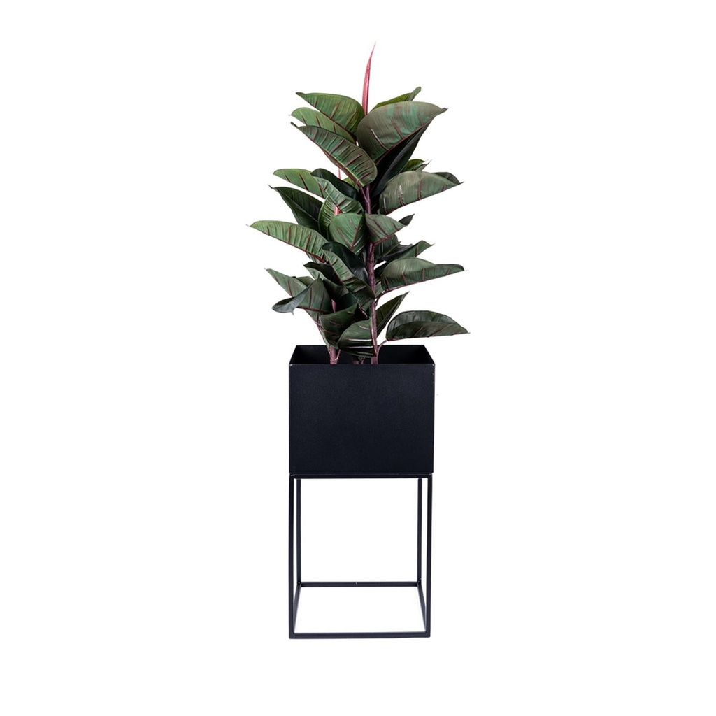 Macetero Metal Blanco 28X28X55 DAY 2