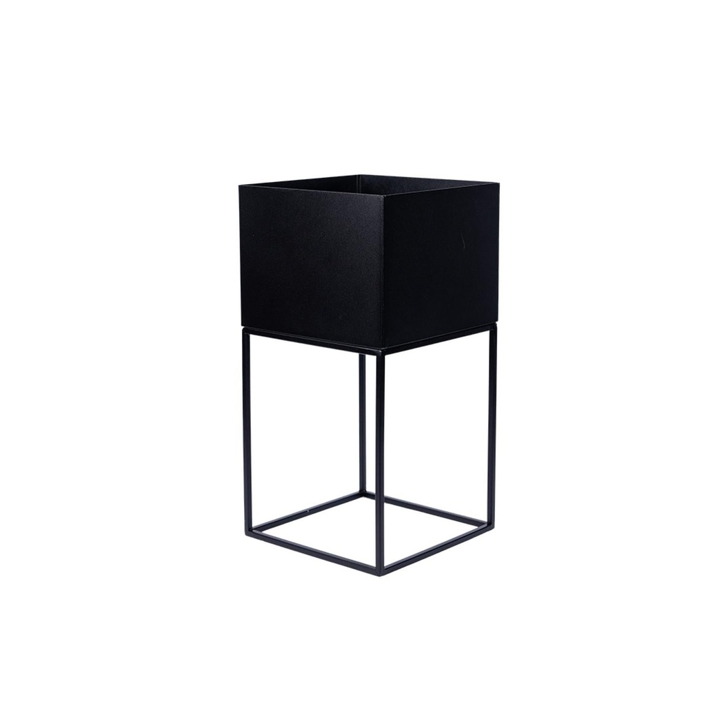 Macetero Metal Blanco 28X28X55 DAY 3