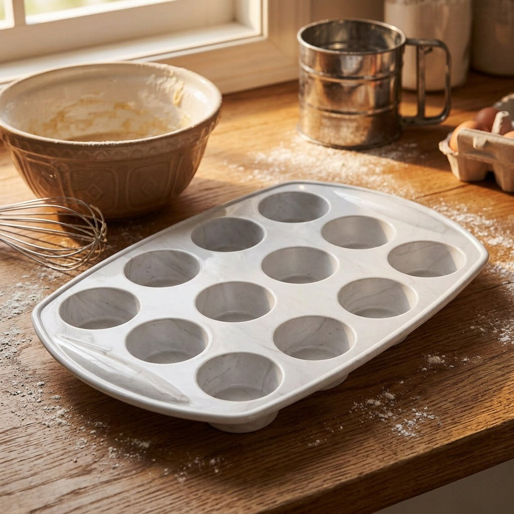 Molde De Silicona 12 Muffins Cupcake Repostería Marble 2