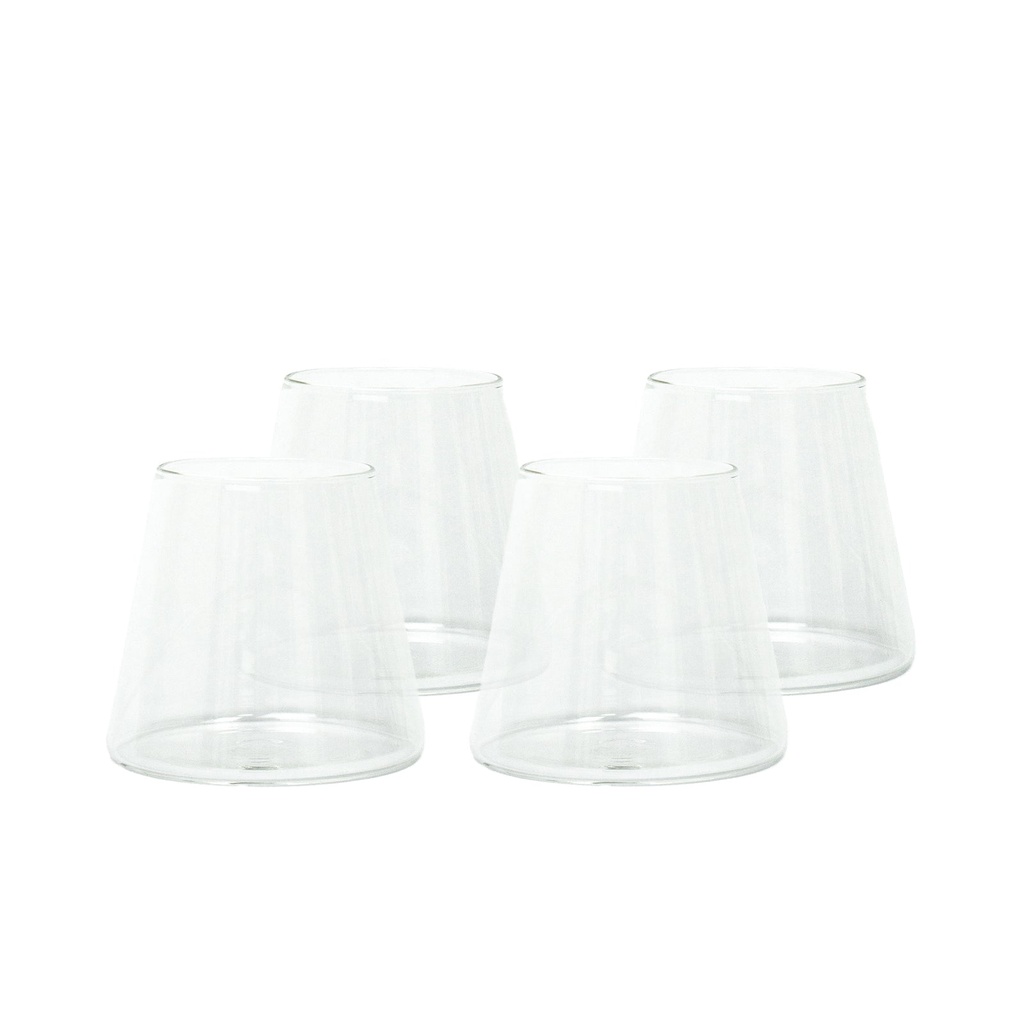 Pack 4 Vasos de Vidrio Estilo Japonés 320 ml Simplit 2