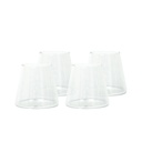 Pack 4 Vasos de Vidrio Estilo Japonés 320 ml Simplit 2