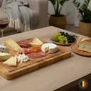 Pack Parrillero Cuchillo 21cm y Tenedor + Tabla 40x28cm Simp 4