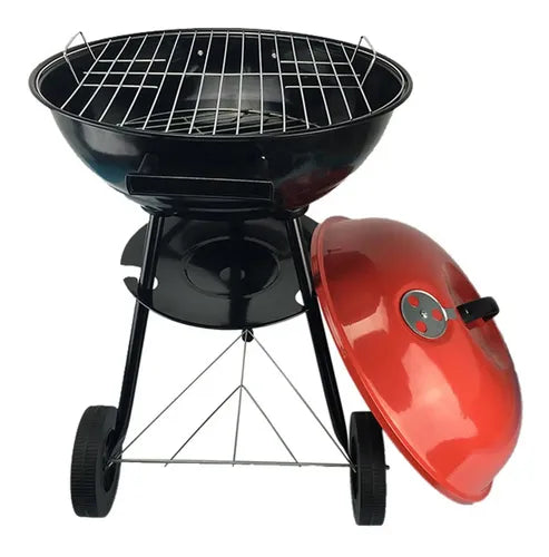 Parrilla Portátil Carbón Kettle Roja 17'' 2