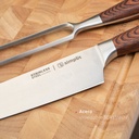 Set Parrillero Cuchillo 21cm y Tenedor Acero Inox Toledo Sim 4