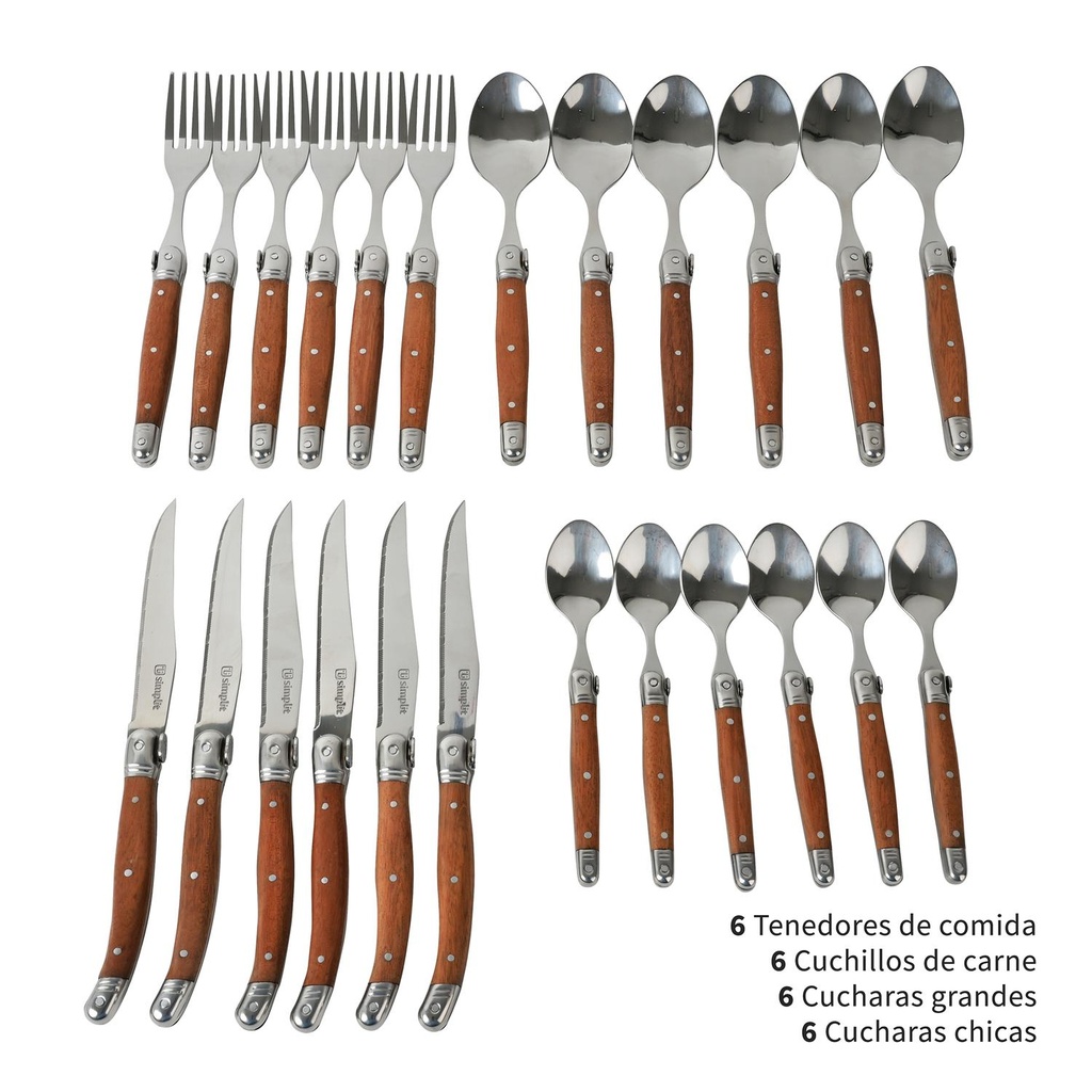 Set de Cuchillería 48 pcs Le Mans Simplit 2