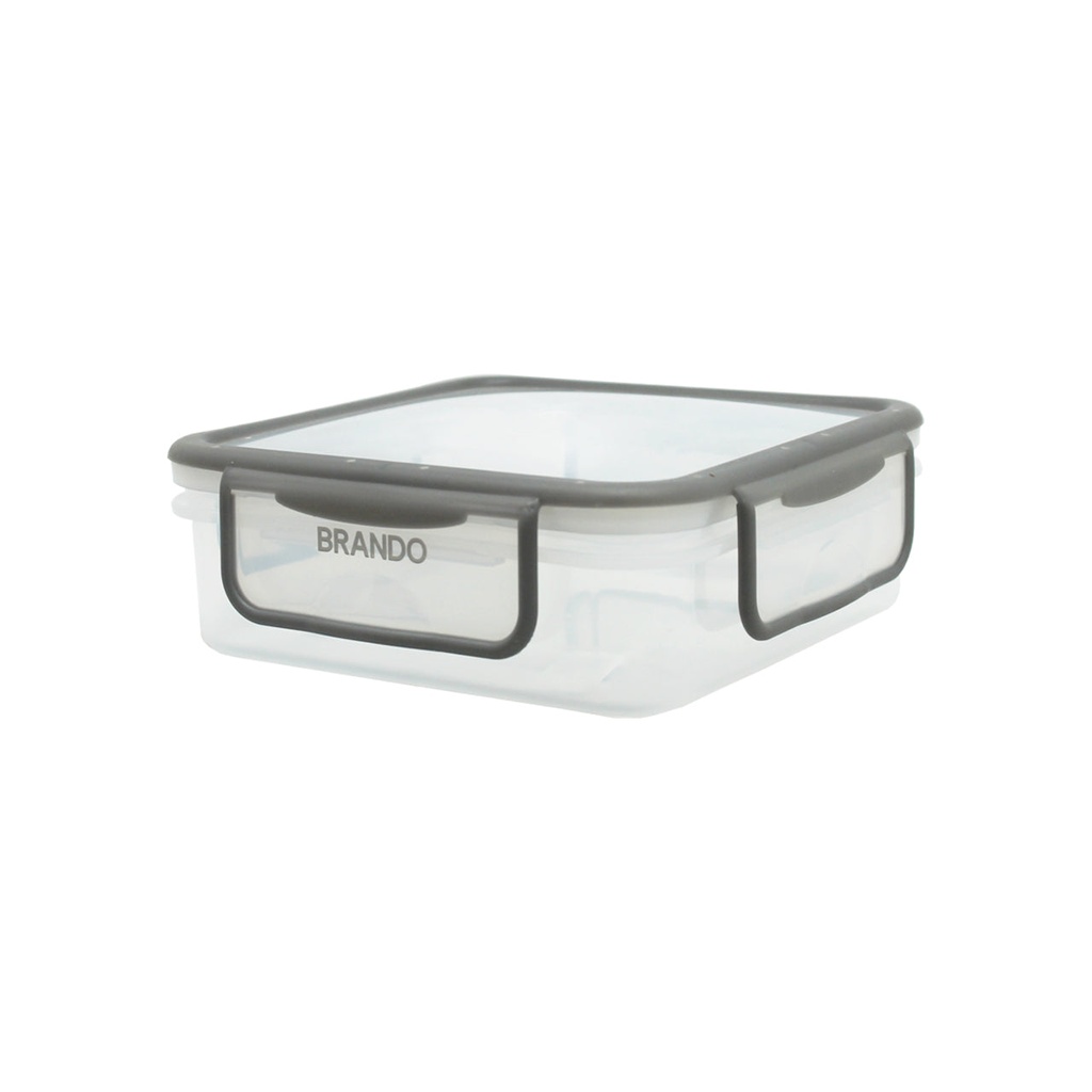 Taper Tupper Hermético 600ml Cuadrado Brando 1