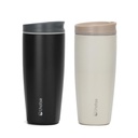 Vaso Mug Térmico Agua Café 2X Termicup 590 ml Black + Beige 2