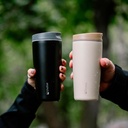 Vaso Mug Térmico Agua Café 2X Termicup 590 ml Black + Beige 3
