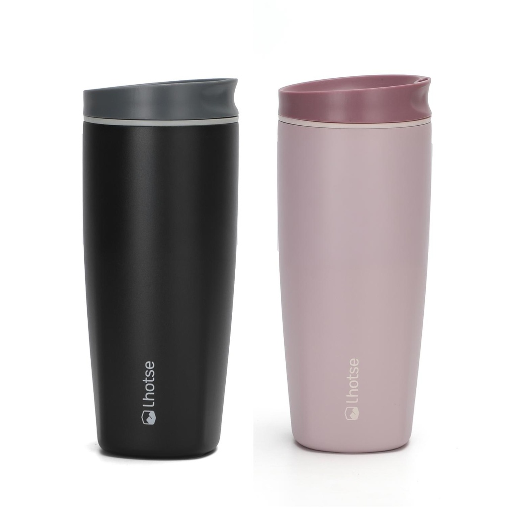 Vaso Mug Térmico Agua Café 2X Termicup 590 ml Black + Pink 2
