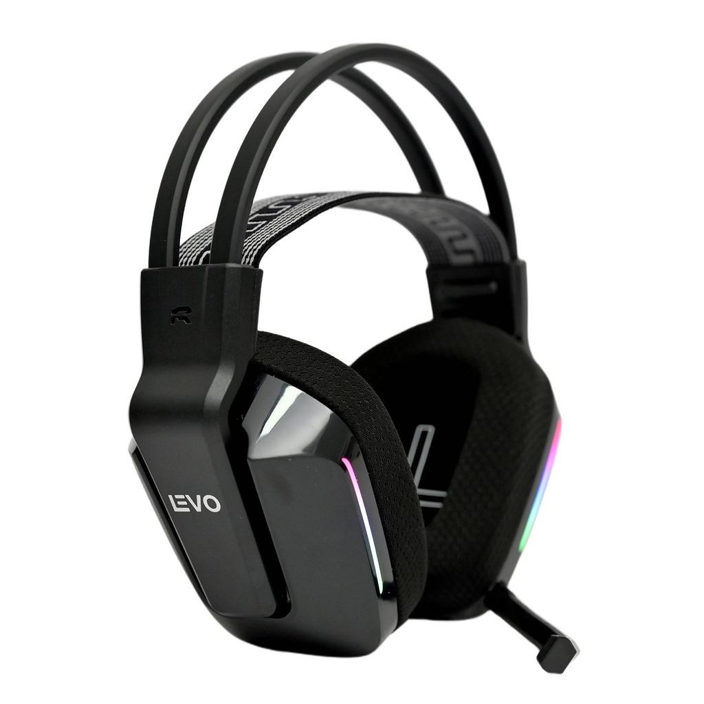 Audífono Gamer Inalámbrico Zenit Elite Bluetooth Rgb LEVO (estudio)