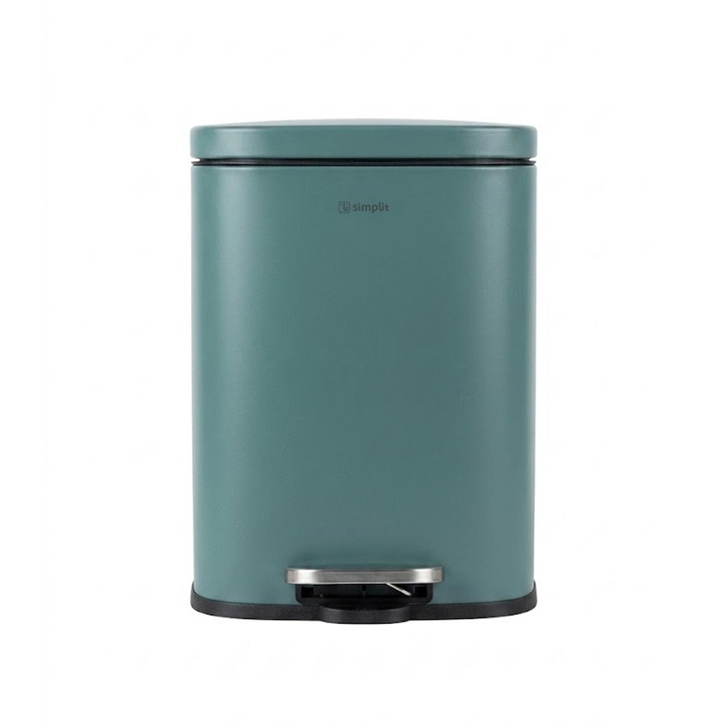 Basurero Cocina Lucca 12Lt Pedal Acero Inox Simplit (estudio)