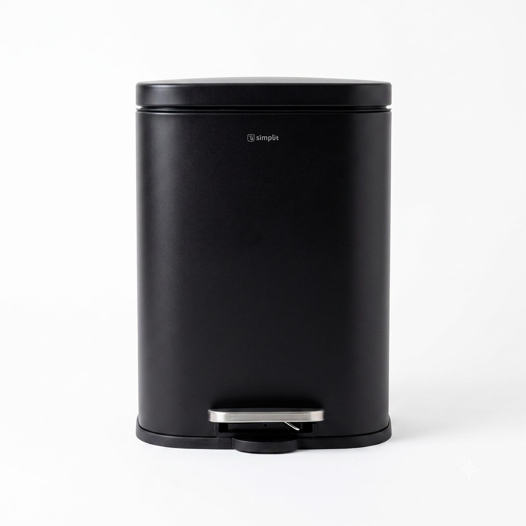 Basurero Cocina Livorno 12Lt Pedal Acero Inox Simplit (estudio)