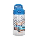 Botella Agua Niños Hot Wheels Race 420ml con Bombilla UMA (estudio)