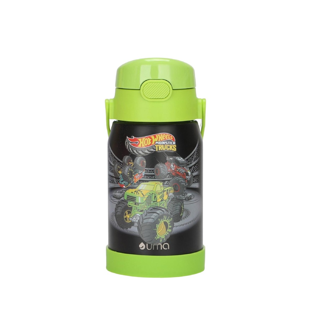 Botella Térmica Niños Hot Wheels Trucks 450ml Acero Inox UMA (estudio)