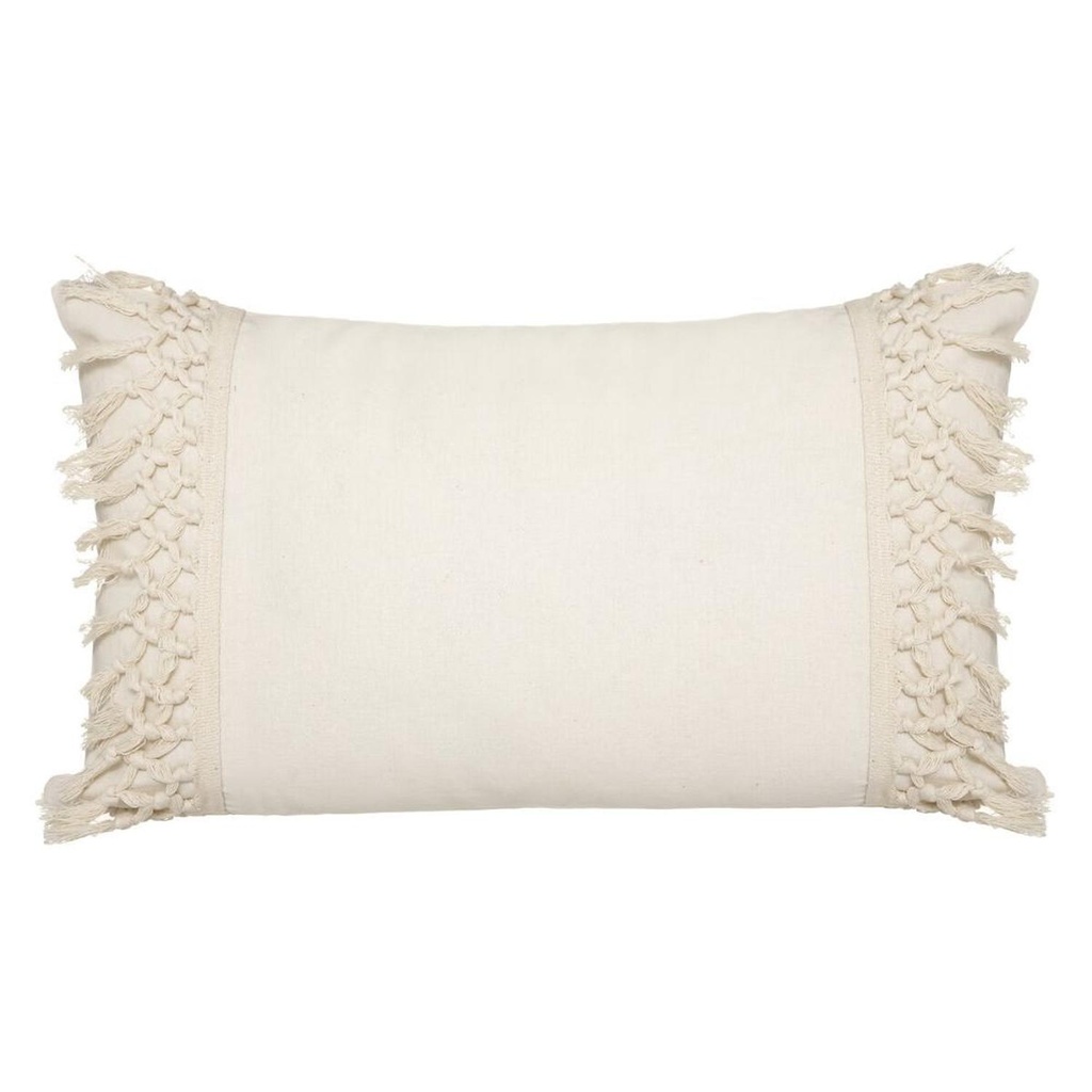 Cojin Macrame Algodón Marfil 30 X 50 cm Atmosphera (estudio)