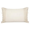 Cojin Macrame Algodón Marfil 30 X 50 cm Atmosphera (estudio)
