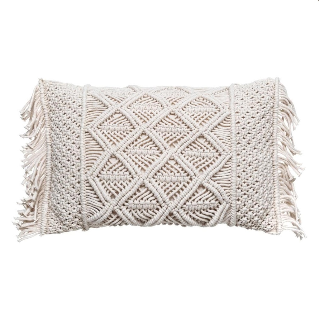Cojín Decorativo de Macrame 30x50 cm Atmosphera (estudio)