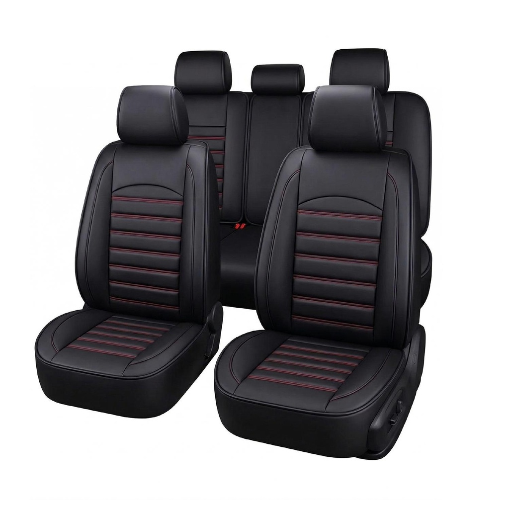 Fundas Cubreasientos Ecocuero Negro Universal XRoad (estudio)