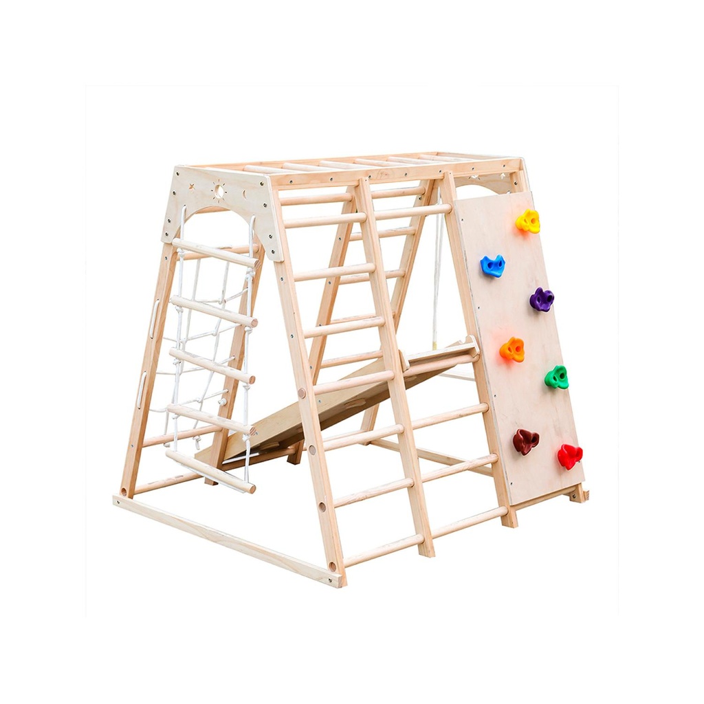 Gimnasio Infantil Juego Pikler Parque 8 en 1 Bandú (estudio)