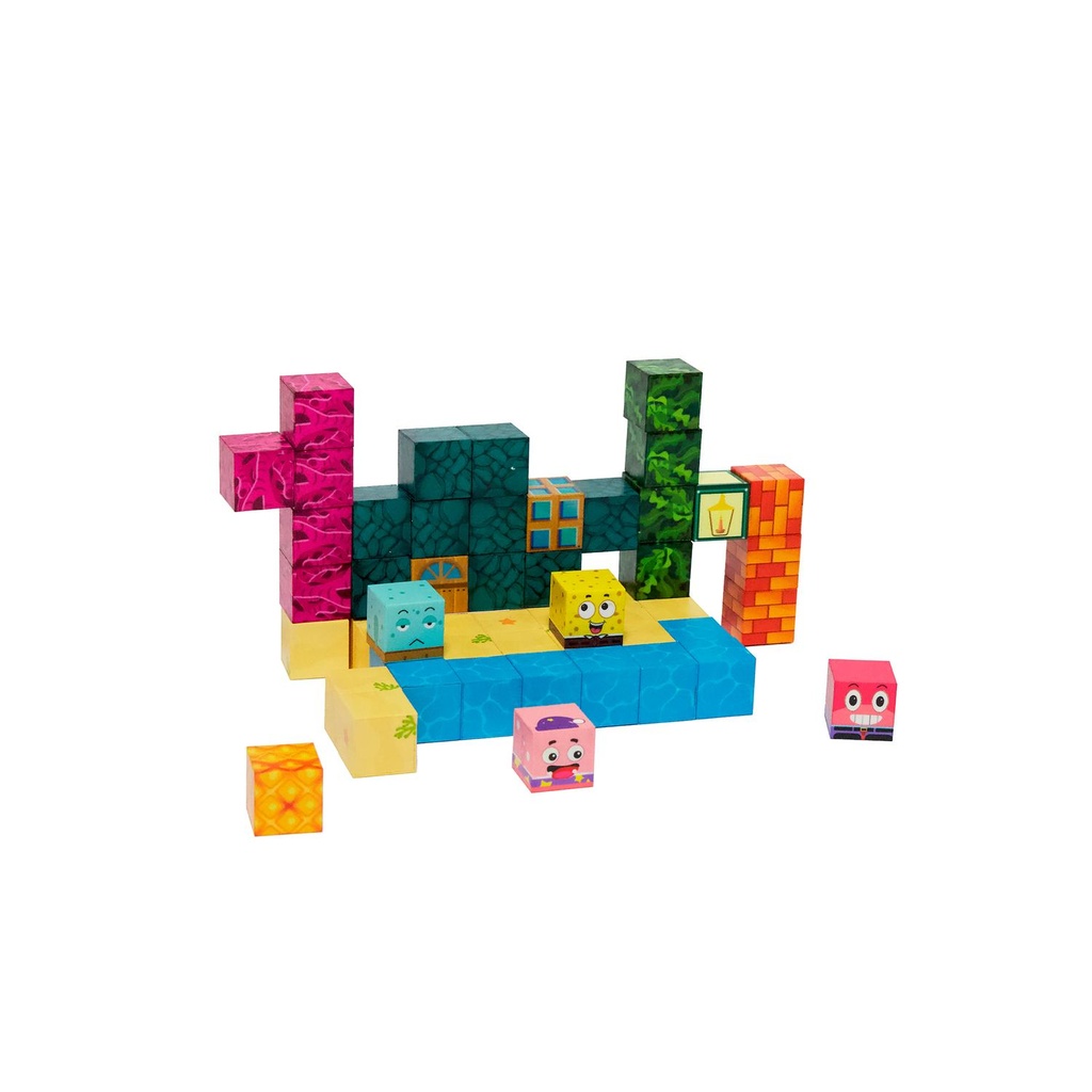 Juego Bloques Magnéticos 54pcs MineBlocks Bob Marino Bandú (estudio)