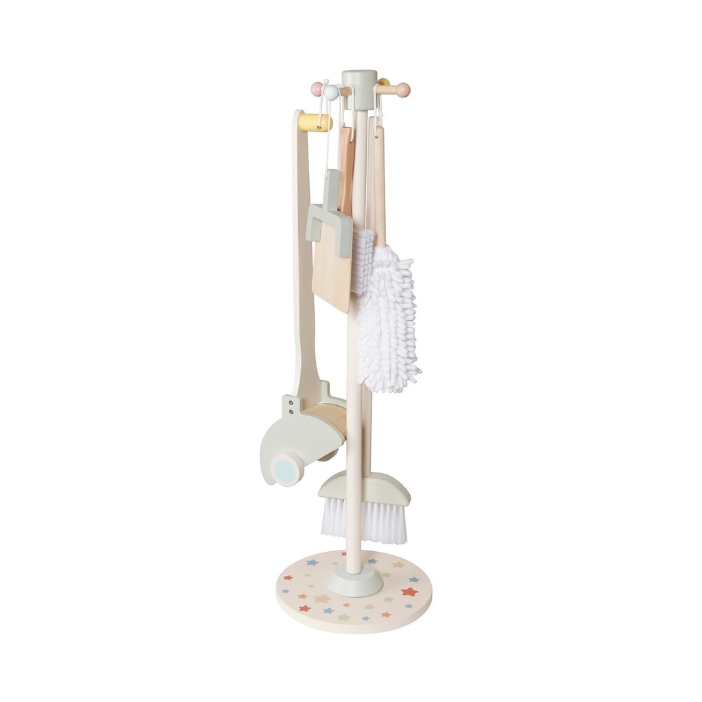 Juguete Set de Aseo y Limpieza Madera Niños Soporte Bandú (estudio)