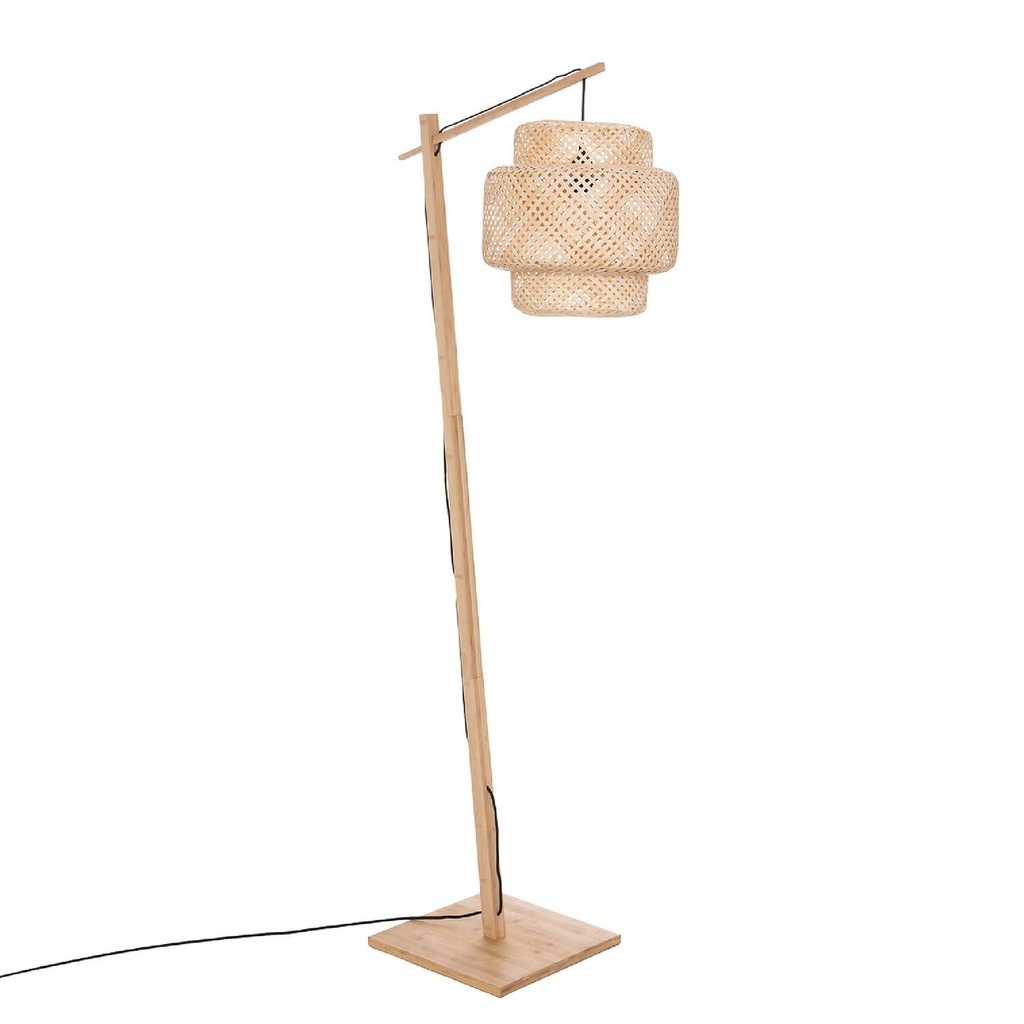 Lámpara de Pie Arco Liby Bambú Natural 173 cm de Atmosphera (estudio)