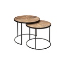 Mesa De Centro Doble Basile Madera 56 X 51 cm Atmosphera (estudio)
