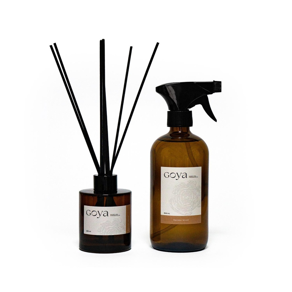 Pack Home Spray + Difusor Varitas Sandal Wood GOYA (estudio)