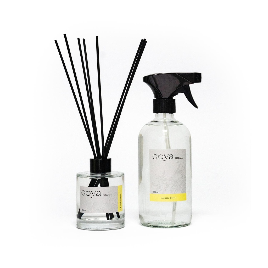 Pack Home Spray + Difusor Varitas Vanilla Soleil GOYA (estudio)