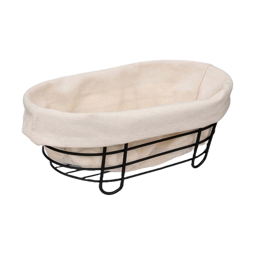 Panera Cesta Ovalada Acero 30x18x11 cm 5Five (estudio)