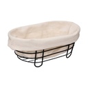 Panera Cesta Ovalada Acero 30x18x11 cm 5Five (estudio)