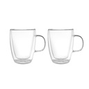 Set 2 Tazas de Vidrio Doble Pared 350 ml Simplit (estudio)