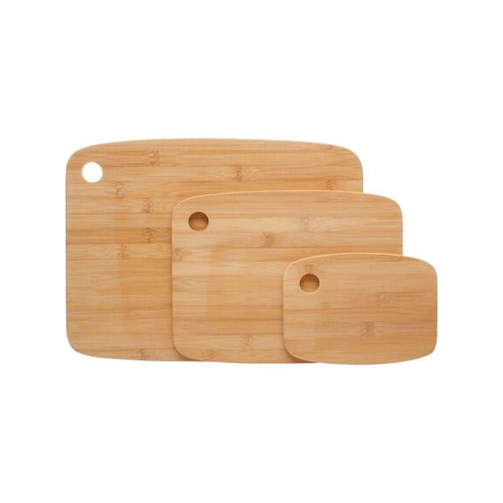 Set De 3 Tablas De Cortar De Bambu Secret de Gourmet (estudio)