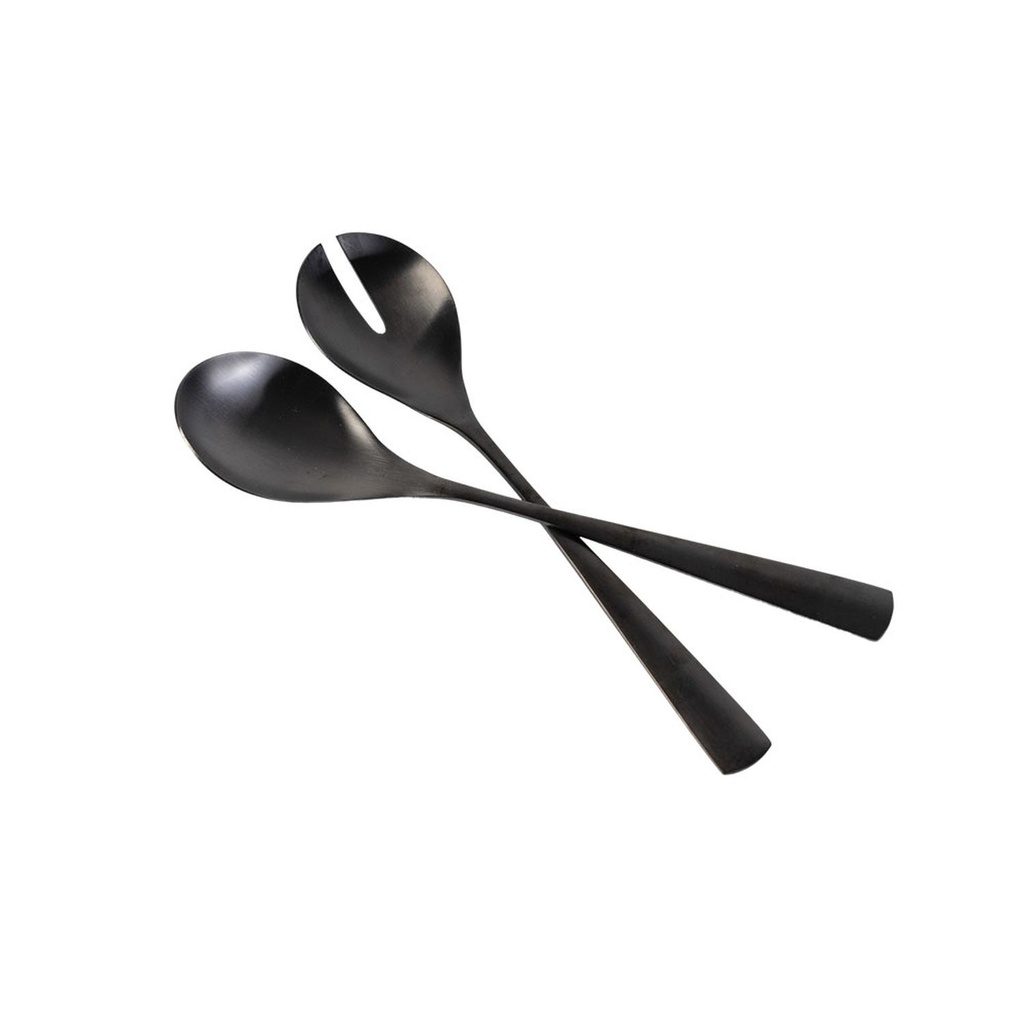 Set Ensalada Acero Inoxidable Negro DAY (estudio)