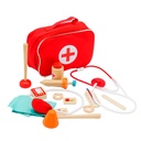 Set Juego de Roles Doctor Niños Madera 12 pcs Bandú (estudio)
