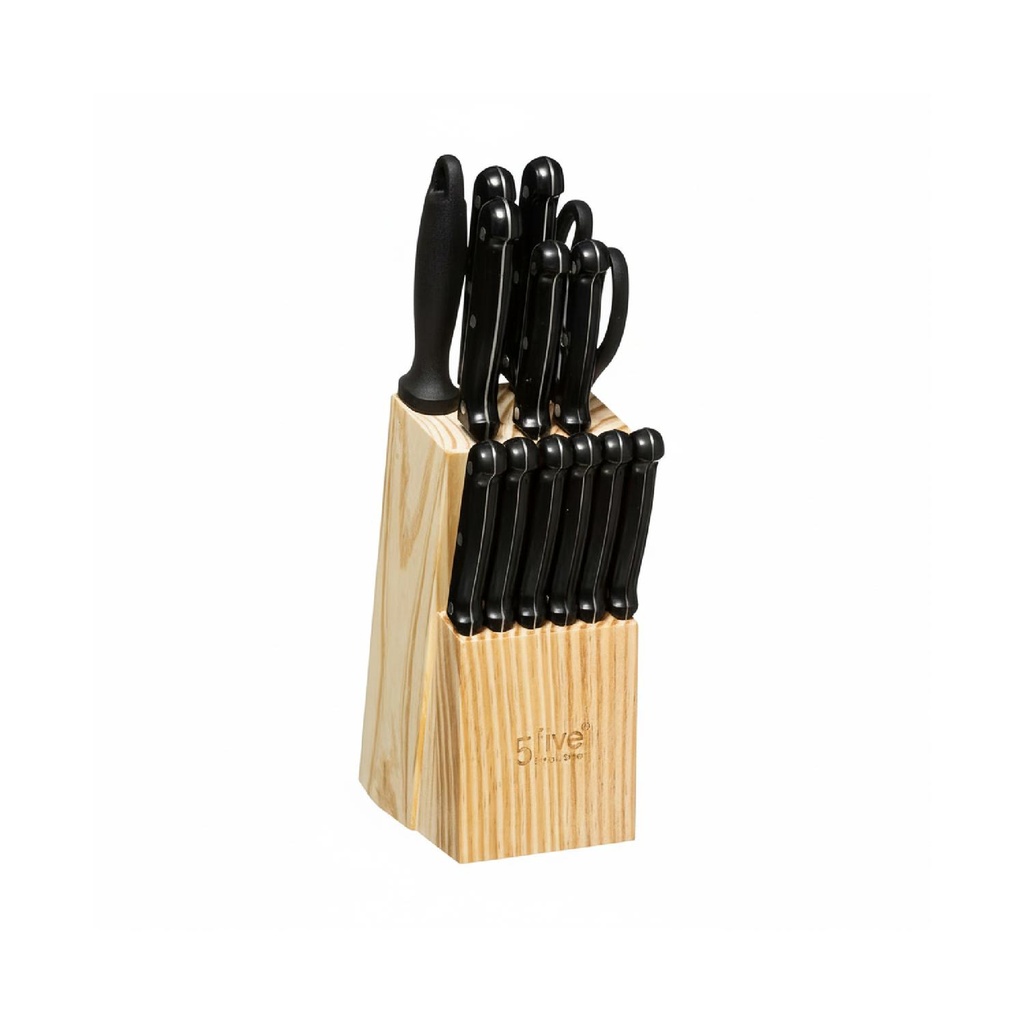 Set de Cuchillos 11 pcs con Afilador y Tijera 5Five (estudio)