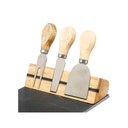 Set de Tabla de Quesos Pizarra y Cuchillos Secret de Gourmet (estudio)