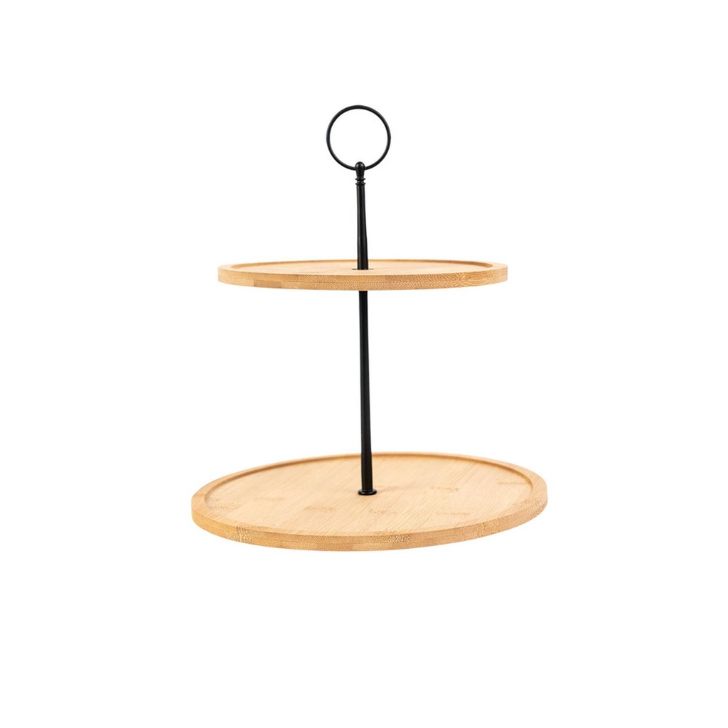 Soporte Para Postres 2 Niveles Bambu 25 cm 5Five (estudio)